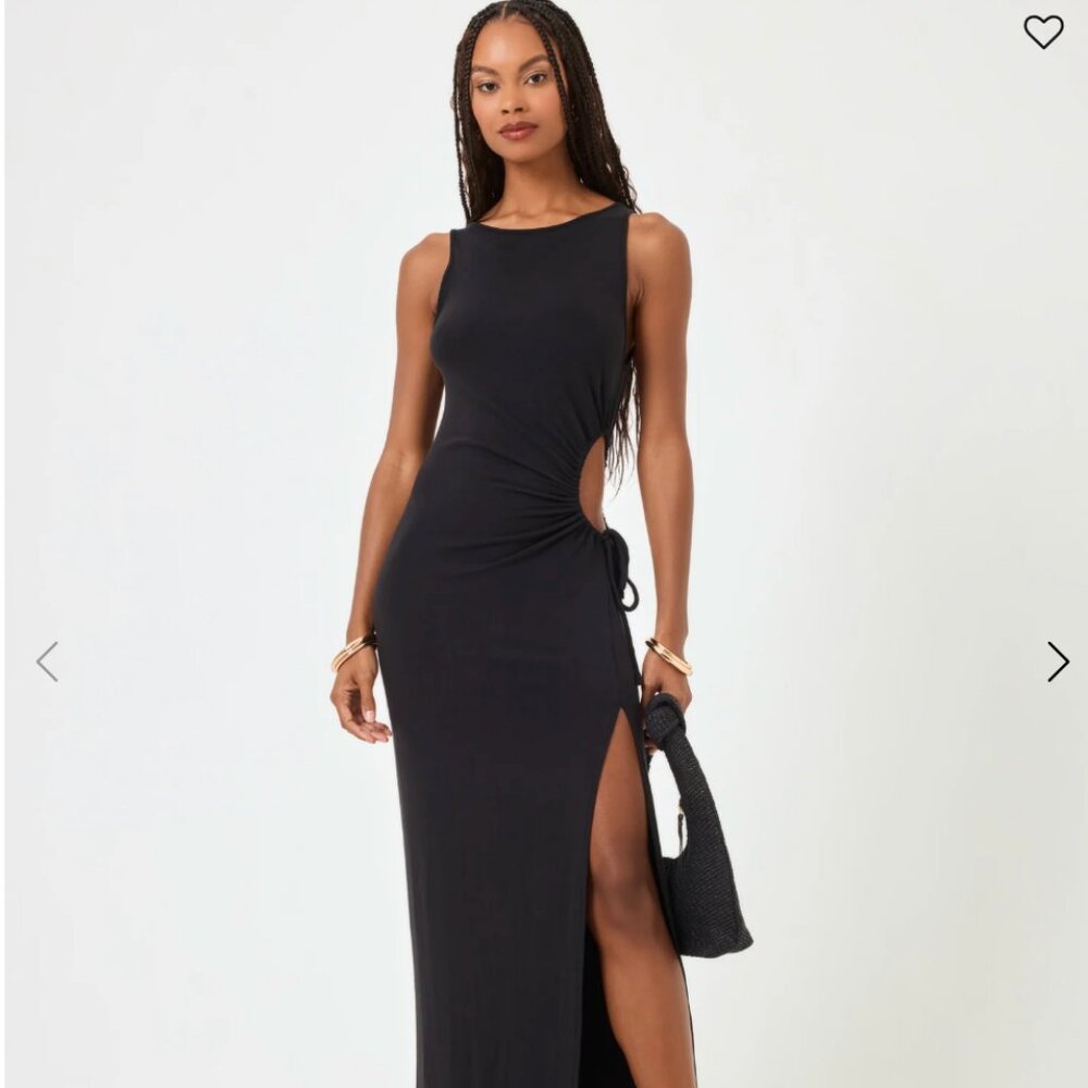 Fitted Black LSpace Maxi Dress, Size Small